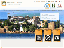Tablet Screenshot of chateau-lanapoule.com